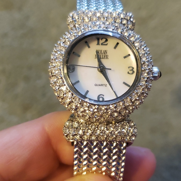 NIB Nolan Miller crystal watch